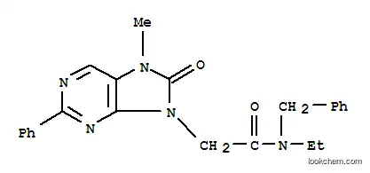 9H-Purine-9-acetamide,N-ethyl-7,8-dihydro-7-methyl-8-oxo-2-phenyl-N-(phenylmethyl)-