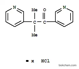 Molecular Structure of 22752-91-6 (2-methyl-1,2-dipyridin-3-ylpropan-1-one hydrochloride)