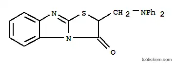 Molecular Structure of 22833-33-6 (2-[(diphenylamino)methyl][1,3]thiazolo[3,2-a]benzimidazol-3(2H)-one)