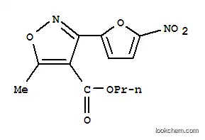 4-Isoxazolecarboxylic acid, 5-methyl-3-(5-nitro-2-furyl)-, propyl ester