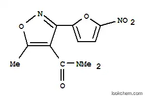 Molecular Structure of 22996-91-4 (N,N,5-trimethyl-3-(5-nitrofuran-2-yl)-1,2-oxazole-4-carboxamide)