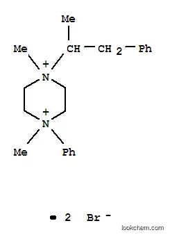Molecular Structure of 23111-80-0 (1,4-dimethyl-1-phenyl-4-(1-phenylpropan-2-yl)piperazinediium dibromide)