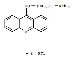 1,3-Propanediamine,N3-9-acridinyl-N1,N1-diethyl-, hydrochloride (1:2) cas  23159-13-9