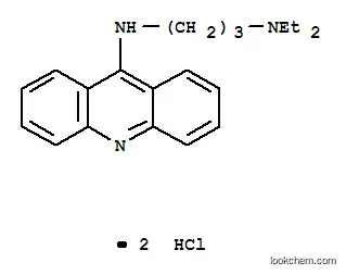 Molecular Structure of 23159-13-9 (1,3-Propanediamine,N3-9-acridinyl-N1,N1-diethyl-, hydrochloride (1:2))