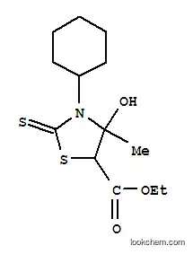 Molecular Structure of 23509-65-1 (ethyl 3-cyclohexyl-4-hydroxy-4-methyl-2-thioxo-1,3-thiazolidine-5-carboxylate)