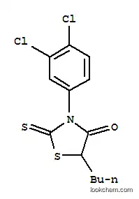 Molecular Structure of 23517-51-3 (5-butyl-3-(3,4-dichlorophenyl)-2-thioxo-1,3-thiazolidin-4-one)
