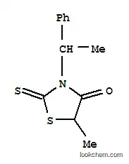 Molecular Structure of 23538-09-2 (5-methyl-3-(1-phenylethyl)-2-thioxo-1,3-thiazolidin-4-one)