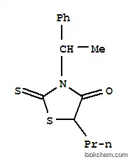 Molecular Structure of 23538-11-6 (3-(1-phenylethyl)-5-propyl-2-thioxo-1,3-thiazolidin-4-one)