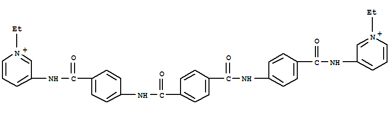 Pyridinium,3,3'-[1,4-phenylenebis(carbonylimino-4,1-phenylenecarbonylimino)]bis[1-ethyl-(9CI)