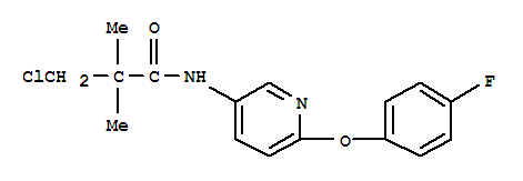 N1-[6-(4-FLUOROPHENOXY)-3-PYRIDYL]-3-CHLORO-2,2-DIMETHYLPROPANAMIDE