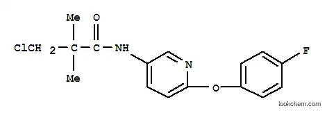 Molecular Structure of 243963-12-4 (N1-[6-(4-FLUOROPHENOXY)-3-PYRIDYL]-3-CHLORO-2,2-DIMETHYLPROPANAMIDE)