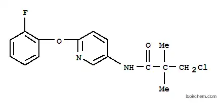 Molecular Structure of 243963-22-6 (N1-[6-(2-FLUOROPHENOXY)-3-PYRIDYL]-3-CHLORO-2,2-DIMETHYLPROPANAMIDE)