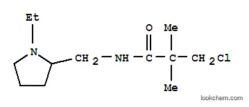 Molecular Structure of 243963-39-5 (N1-[(1-ETHYLTETRAHYDRO-1H-PYRROL-2-YL)METHYL]-3-CHLORO-2,2-DIMETHYLPROPANAMIDE)