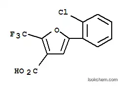 Molecular Structure of 243977-26-6 (5-(2-CHLOROPHENYL)-2-(TRIFLUOROMETHYL)-3-FUROIC ACID)