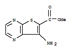 Thieno[2,3-b]pyrazine-6-carboxylic acid, 7-amino-, methyl ester (9CI)
