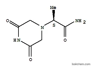 Molecular Structure of 244161-14-6 (1-Piperazineacetamide,-alpha--methyl-3,5-dioxo-,(-alpha-S)-(9CI))