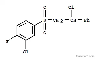 Molecular Structure of 244278-71-5 (2-CHLORO-4-[(2-CHLORO-2-PHENYLETHYL)SULFONYL]-1-FLUOROBENZENE)