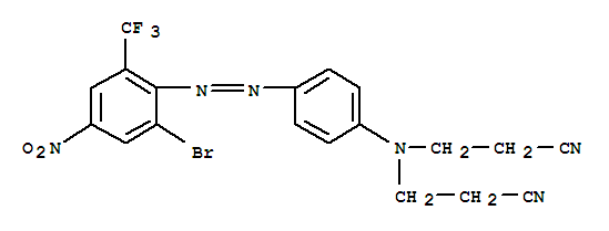 3-BROMO-2-[4-N,N-BIS(2-CYANOETHYL)AMINOPHENYLAZO]-5-NITRO-BENZO TRIFLUORIDE