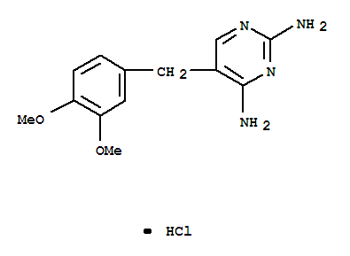 2,4-Pyrimidinediamine,5-[(3,4-dimethoxyphenyl)methyl]-, hydrochloride (1:1)