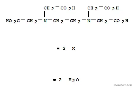 Molecular Structure of 25102-12-9 (Glycine,N,N'-1,2-ethanediylbis[N-(carboxymethyl)-, potassium salt, hydrate (1:2:2))