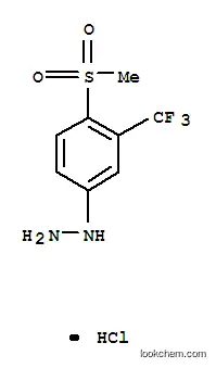 Molecular Structure of 252561-93-6 (HYDRAZINE,[4-(METHYLSULFONYL)-3-(TRIFLUOROMETHYL)PHENYL]-,MONOHYDROCHLORIDE)