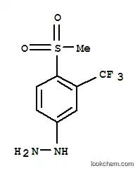 Molecular Structure of 252561-94-7 (HYDRAZINE,[4-(METHYLSULFONYL)-3-(TRIFLUOROMETHYL)PHENYL])