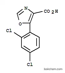 Molecular Structure of 255876-52-9 (5-(2,4-Dichlorophenyl)-1,3-oxazole-4-carboxylic acid)