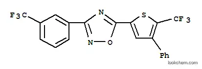 Molecular Structure of 256414-75-2 (5-[4-PHENYL-5-(TRIFLUOROMETHYL)-2-THIENYL]-3-[3-(TRIFLUOROMETHYL)PHENYL]-1,2,4-OXADIAZOLE)