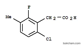 Molecular Structure of 261762-93-0 (6-CHLORO-2-FLUORO-3-METHYLPHENYLACETIC ACID)