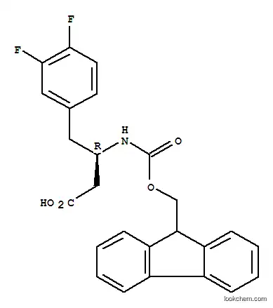 Molecular Structure of 269396-60-3 (Fmoc-(R)-3-Amino-4-(3,4-difluoro-phenyl)-butyric acid)