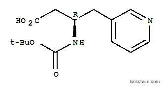 Molecular Structure of 269396-65-8 (BOC-(R)-3-AMINO-4-(3-PYRIDYL)-BUTYRIC ACID)