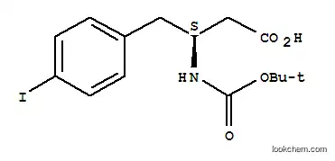 Molecular Structure of 270065-71-9 (BOC-(S)-3-AMINO-4-(4-IODO-PHENYL)-BUTYRIC ACID)
