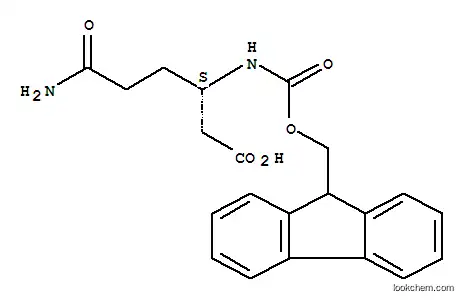 Molecular Structure of 283160-17-8 ((S)-3-(FMOC-AMINO)ADIPIC ACID 6-AMIDE)