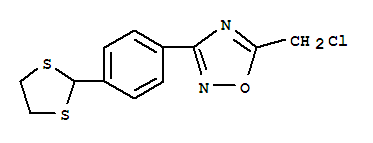 1,2,4-Oxadiazole,5-(chloromethyl)-3-[4-(1,3-dithiolan-2-yl)phenyl]-