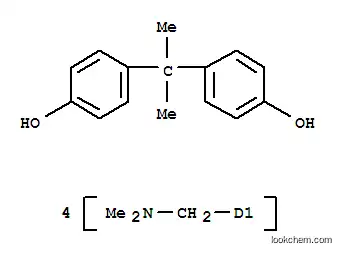 Molecular Structure of 28879-18-7 (tetrakis(Dimethylaminomethyl) -4, 4'-isopropylidenediphenol tetrakis(Dimethylaminomethyl)-4,4'-isopropylidenediphenol)