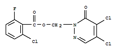 (4,5-DICHLORO-6-OXO-1,6-DIHYDROPYRIDAZIN-1-YL)METHYL 2-CHLORO-6-FLUOROBENZOATECAS