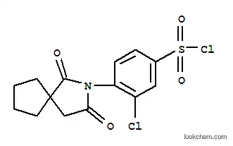 Molecular Structure of 306934-73-6 (3-CHLORO-4-(1,3-DIOXO-2-AZASPIRO[4.4]NON-2-YL)BENZENESULFONYL CHLORIDE)