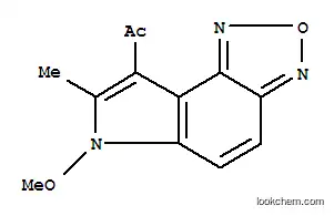 Molecular Structure of 306935-64-8 (1-(6-METHOXY-7-METHYL-6H-[1,2,5]OXADIAZOLO[3,4-E]INDOL-8-YL)ETHAN-1-ONE)