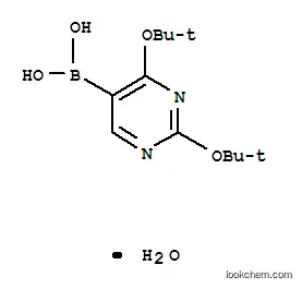 Molecular Structure of 306935-93-3 (2,4-DITERT-BUTOXYPYRIMIDIN-5-YLBORONIC ACID)