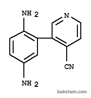 Molecular Structure of 306960-03-2 (4-Pyridinecarbonitrile,  3-(2,5-diaminophenyl)-)