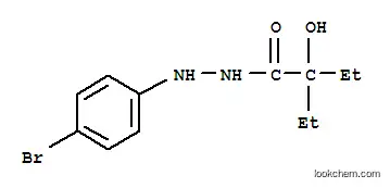 Molecular Structure of 3166-49-2 (2-Ethyl-2-hydroxybutyric acid 2-(p-bromophenyl)hydrazide)
