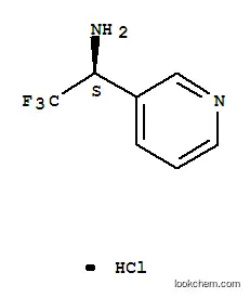Molecular Structure of 336105-46-5 ((S)-2,2,2-TRIFLUORO-1-PYRIDIN-3-YL-ETHYLAMINE HCL)