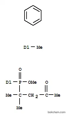 Molecular Structure of 34590-45-9 (Phosphinic acid, (1,1-dimethyl-3-oxobutyl)(methylphenyl)-, methyl ester)