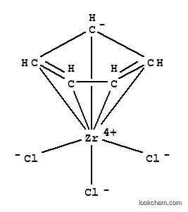 Molecular Structure of 34767-44-7 (Cyclopentadienylzirconium trichloride)