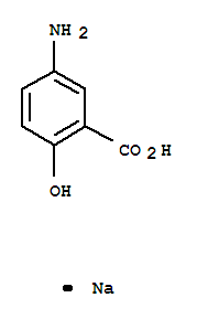 Benzoic acid,5-amino-2-hydroxy-, sodium salt (1:1)