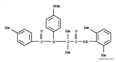 Molecular Structure of 360571-08-0 (Benzamide, N-[2-[(2,6-dimethylphenyl)amino]-1,1-dimethyl-2-oxoethyl]-N-(4-methoxyphenyl)-4-methyl- (9CI))