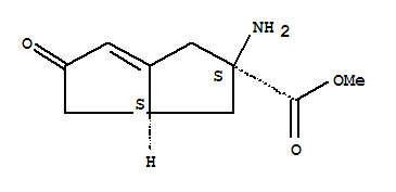 2-PENTALENECARBOXYLIC ACID 2-AMINO-1,2,3,3A,4,5-HEXAHYDRO-5-OXO-,METHYL