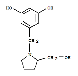 1,3-Benzenediol,5-[[2-(hydroxymethyl)-1-pyrrolidinyl]methyl]-