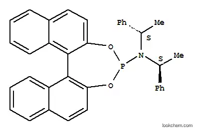 Molecular Structure of 380230-02-4 ((+)-N,N-BIS[(1S)-1-PHENYLETHYL]-DINAPHTHO[2,1-D:1',2'-F][1,3,2]DIOXAPHOSPHEPIN-4-AMINE, (11BR))