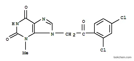 Molecular Structure of 384848-05-9 (1H-Purine-2,6-dione,  9-[2-(2,4-dichlorophenyl)-2-oxoethyl]-3,9-dihydro-3-methyl-)